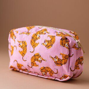 NEW Tiger Pattern Polyester Cosmetic Bag